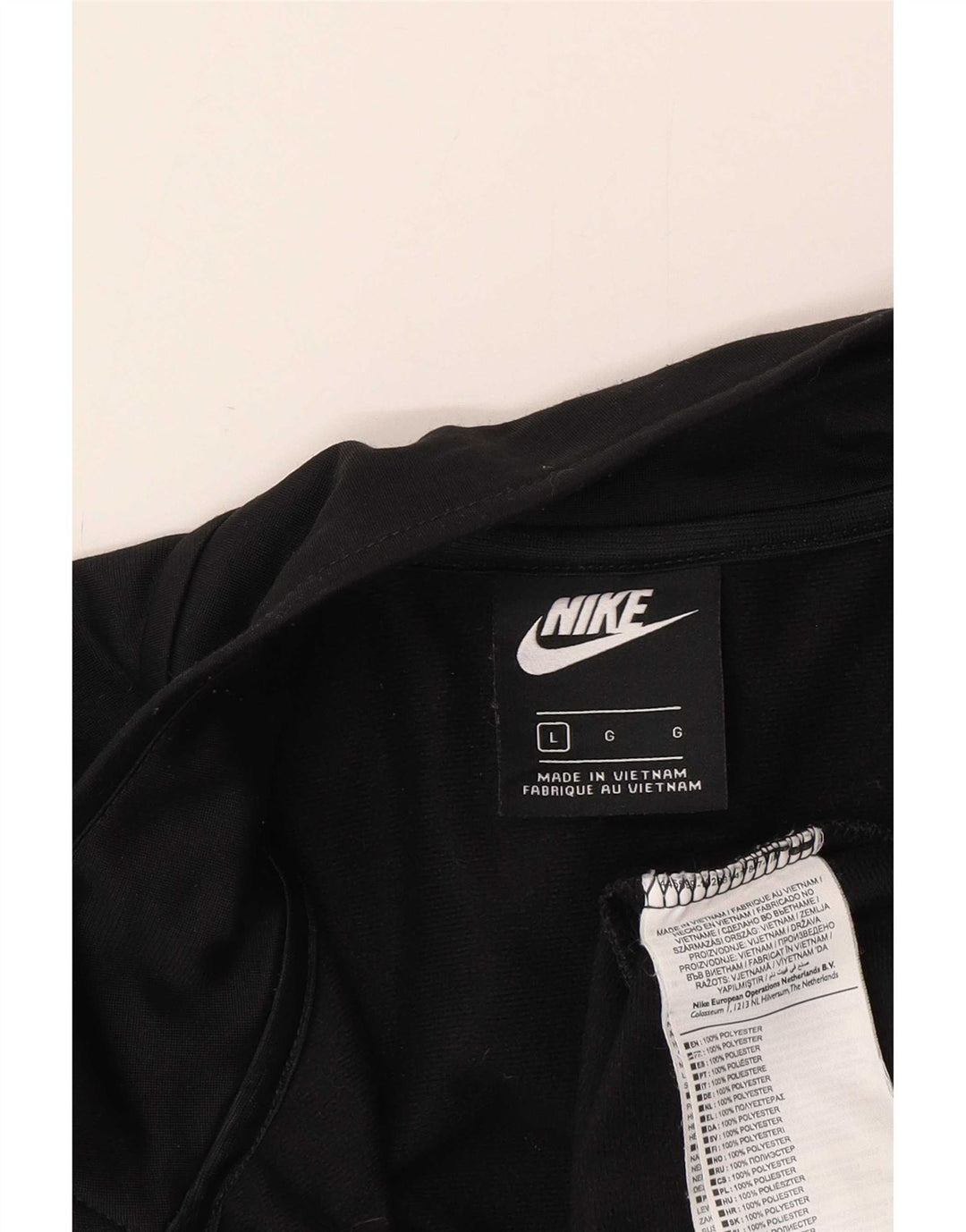 Nike - Chaqueta de chándal para hombre, talla grande, poliéster negro