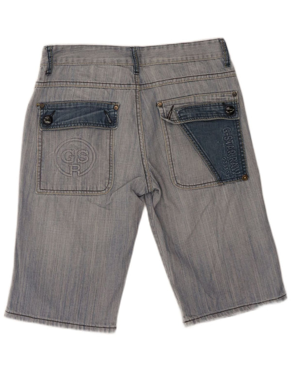 G-Star Shorts De Mezclilla Con Gráficos Para Hombre W32 Algodón Azul Medio