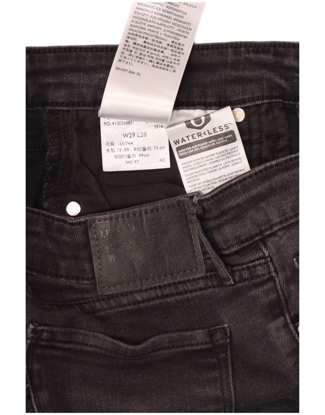 Levi's Vaqueros pitillo 711 para mujer W29 L28 Algodón gris