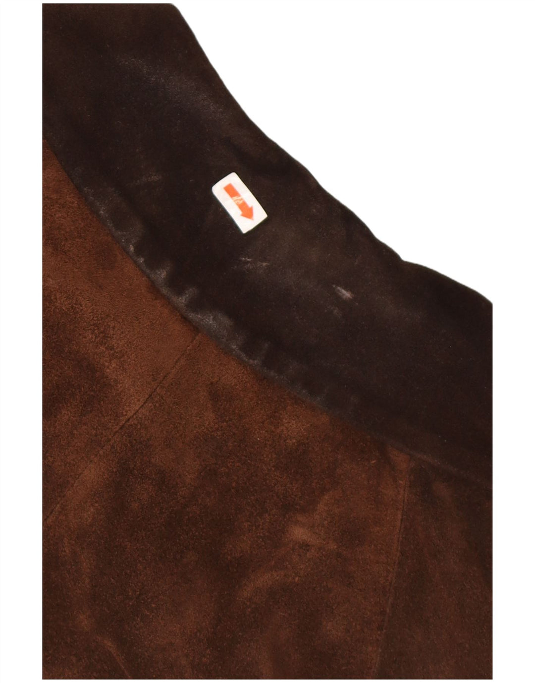 Vintage mujer oversized ante cortavientos abrigo Reino Unido 18 XL Marrón