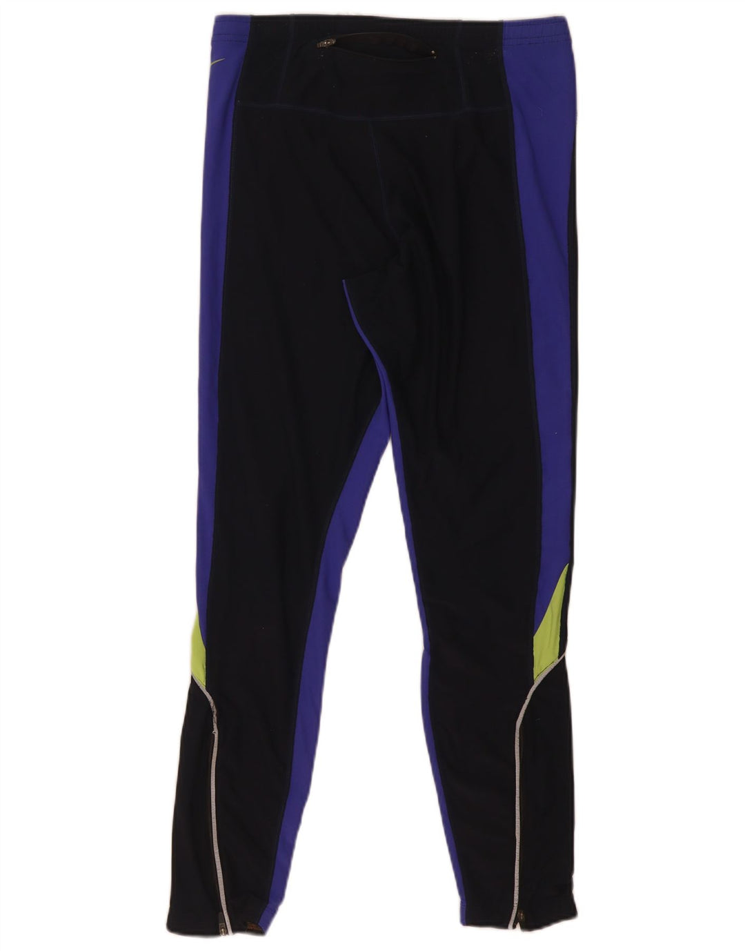 Nike Leggings Dri Fit para hombre UK 38/40 Mediano Negro Colorblock Poliéster