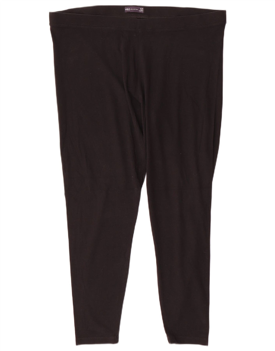 Marks & Spencer Leggings para mujer UK 20 2XL Algodón negro