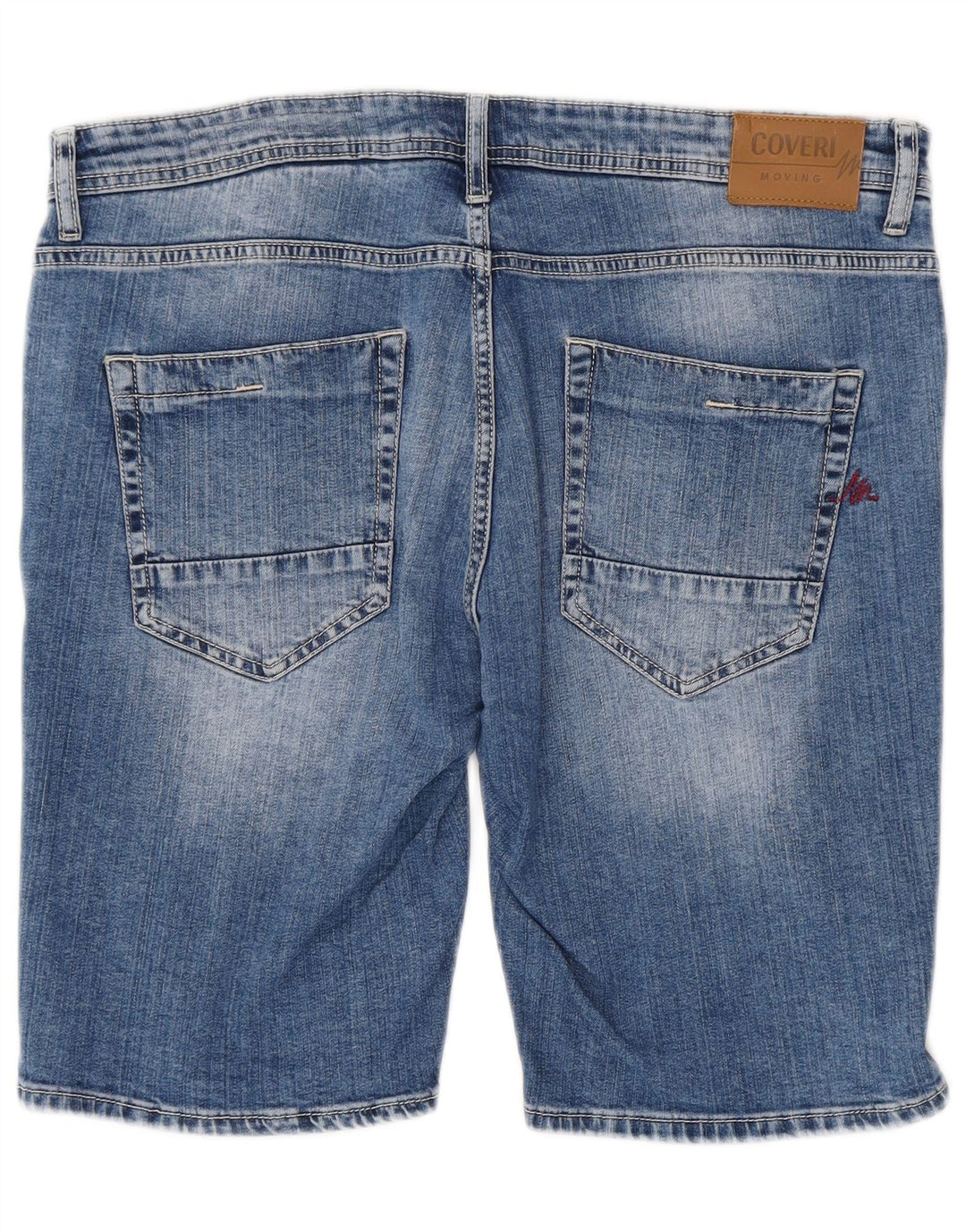 COVERI Pantalones cortos de mezclilla para hombre IT 52 XL W38 Algodón azul