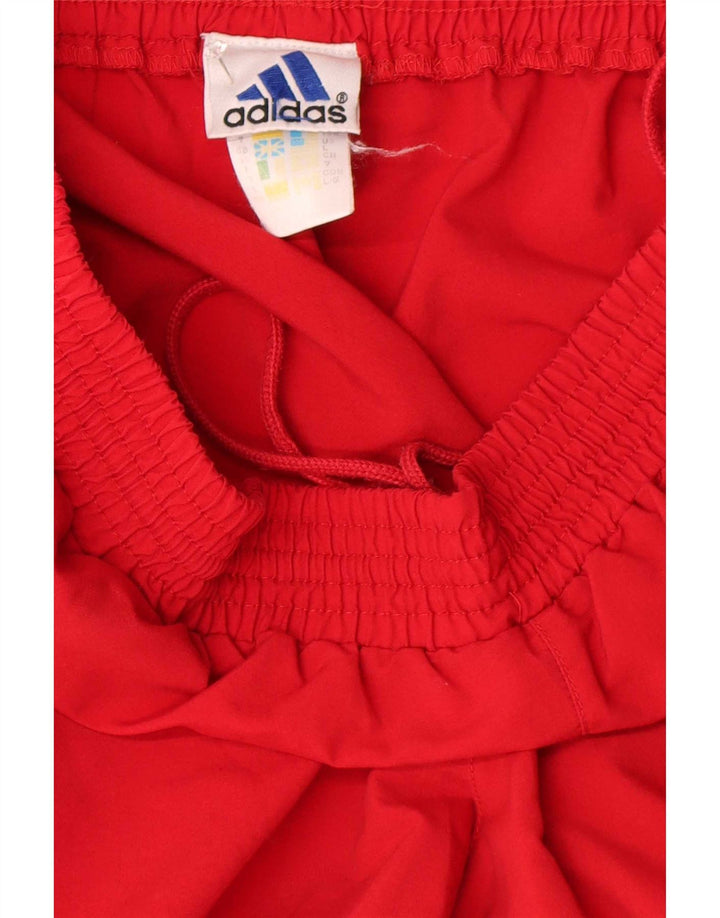 Adidas Hombre Chándal Pantalones Joggers Grande Rojo Poliéster