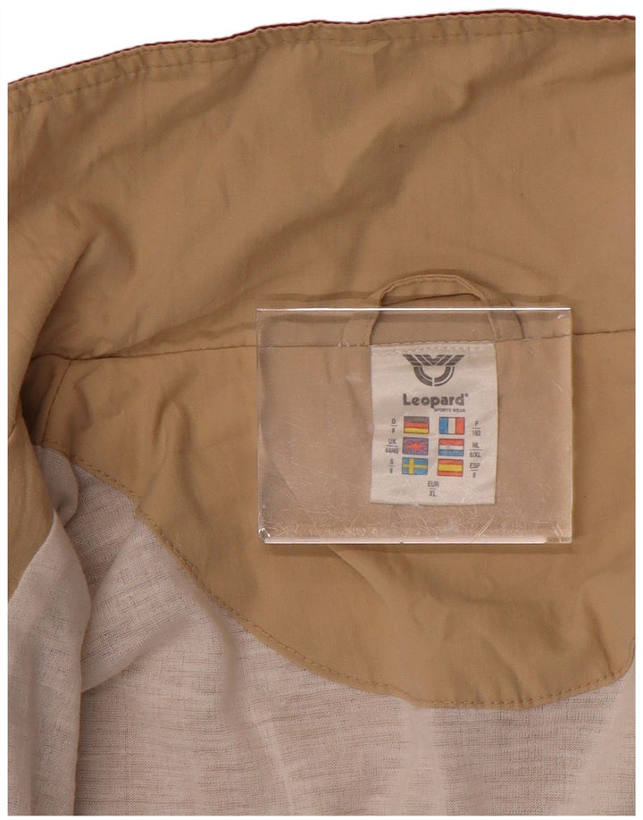 LEOPARD Chaqueta cortavientos para hombre UK 44/46 XL Rojo Paisley Algodón