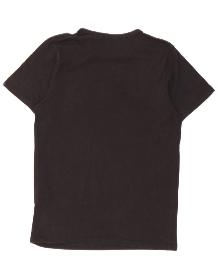Jack & Jones Hombre Camiseta Top Medium Negro Algodón