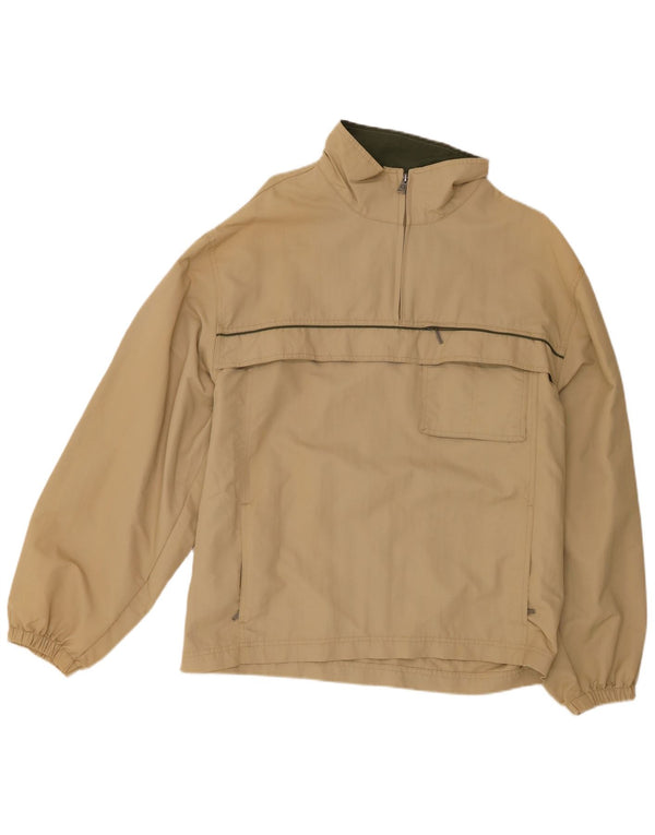 Timberland Chaqueta impermeable tipo jersey para hombre UK 40 Large Beige Nylon
