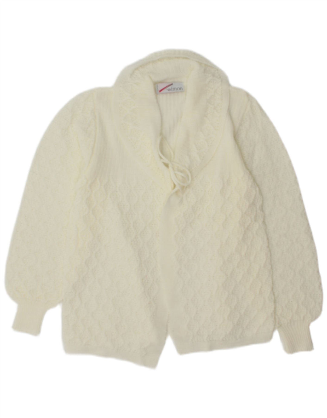 Simon - Cárdigan para mujer, talla 40, tamaño mediano, color blanco