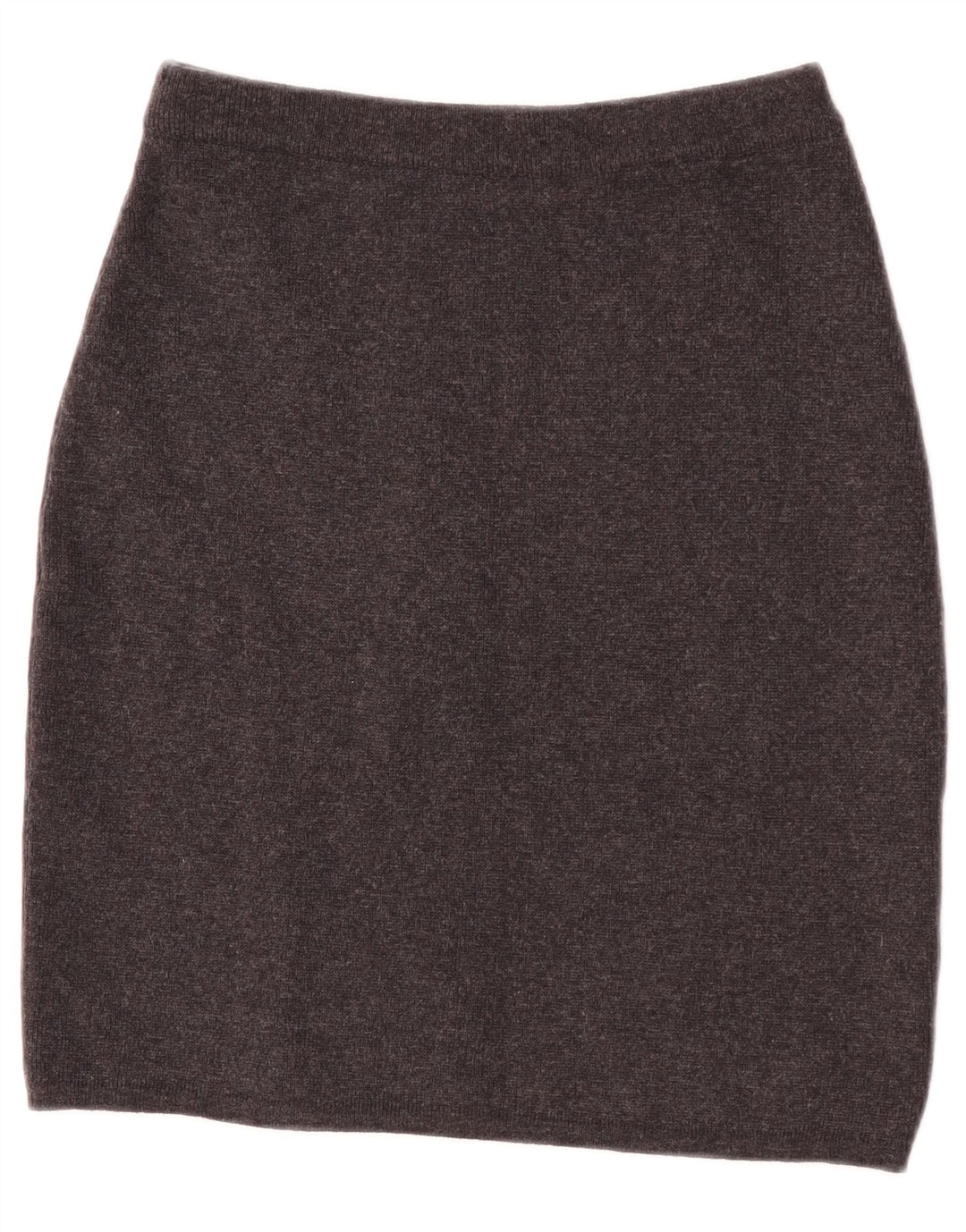 Vintage mujer punto lápiz falda W26 pequeño gris