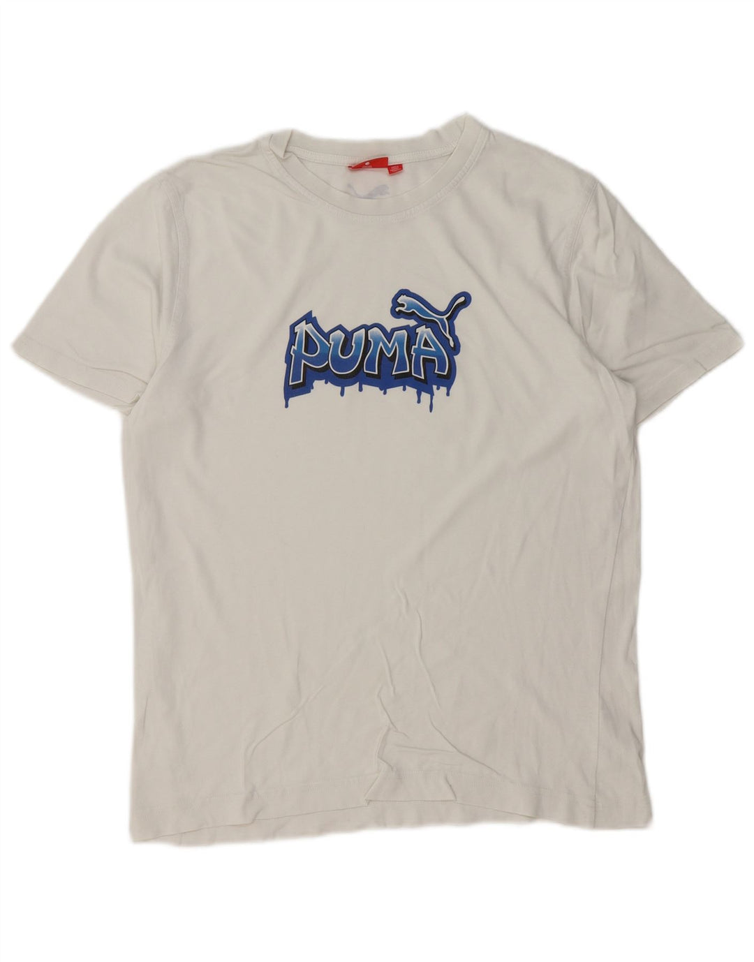 Puma Hombre Camiseta Gráfica Top Medium Blanco