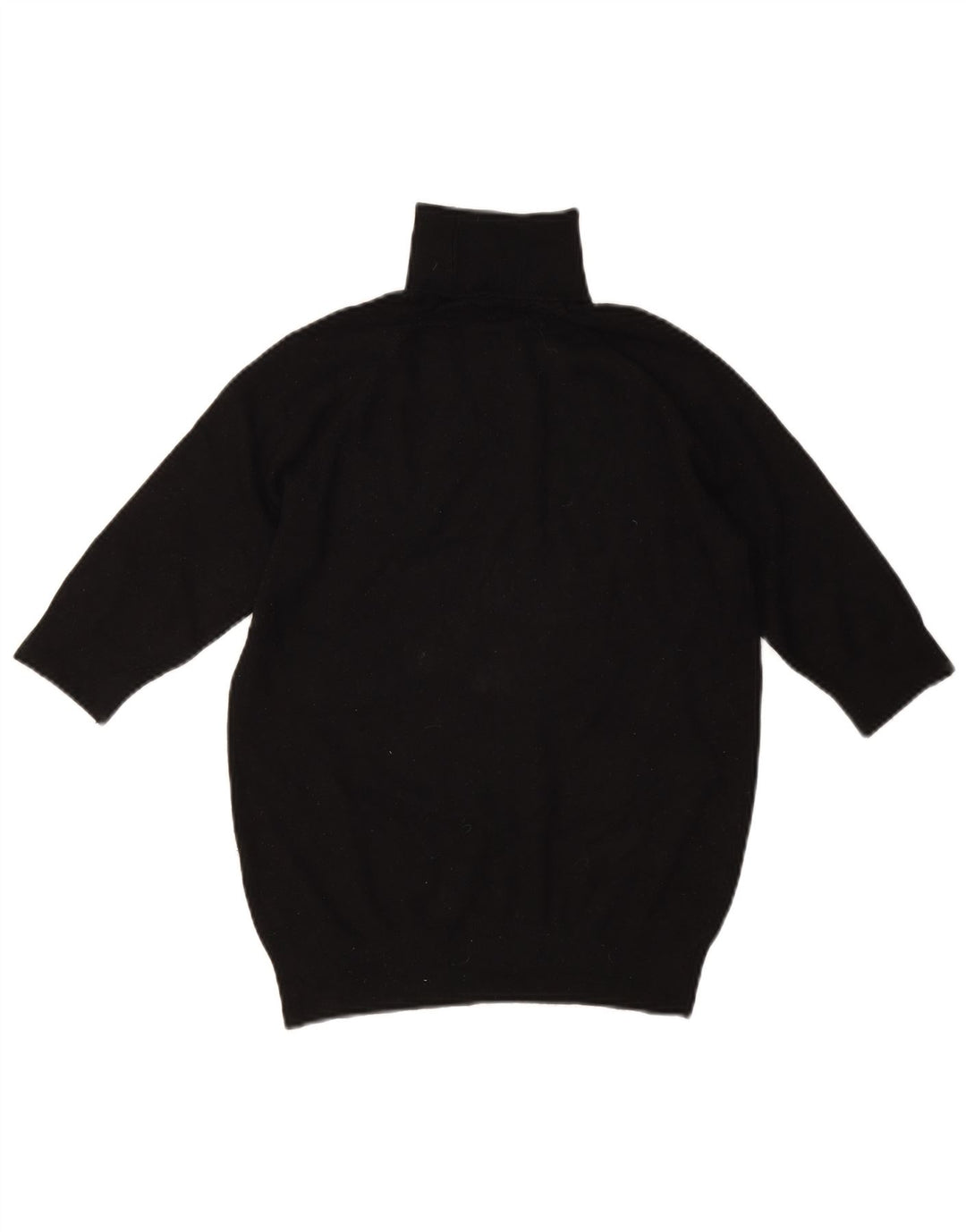 Zara - Jersey de manga 3/4 con cuello vuelto para mujer, talla M, color negro