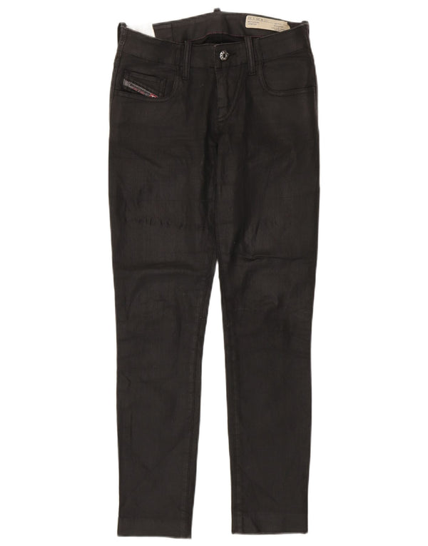 Diesel Vaqueros Pitillo Super Slim De Cintura Baja Grupee Para Mujer W25 L26 Algodón Negro