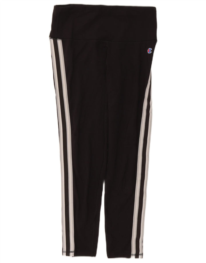 CHAMPION Leggings para mujer UK 12 Mediano Negro Poliéster