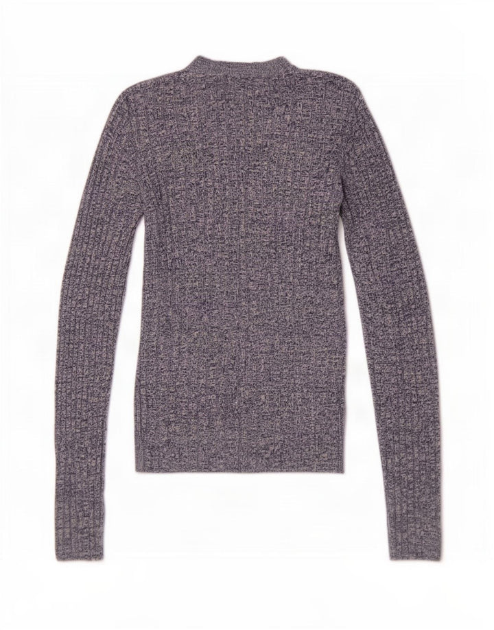 Ted Baker Suéter De Cuello Redondo Para Mujer Talla 3 Medio Azul Moteado