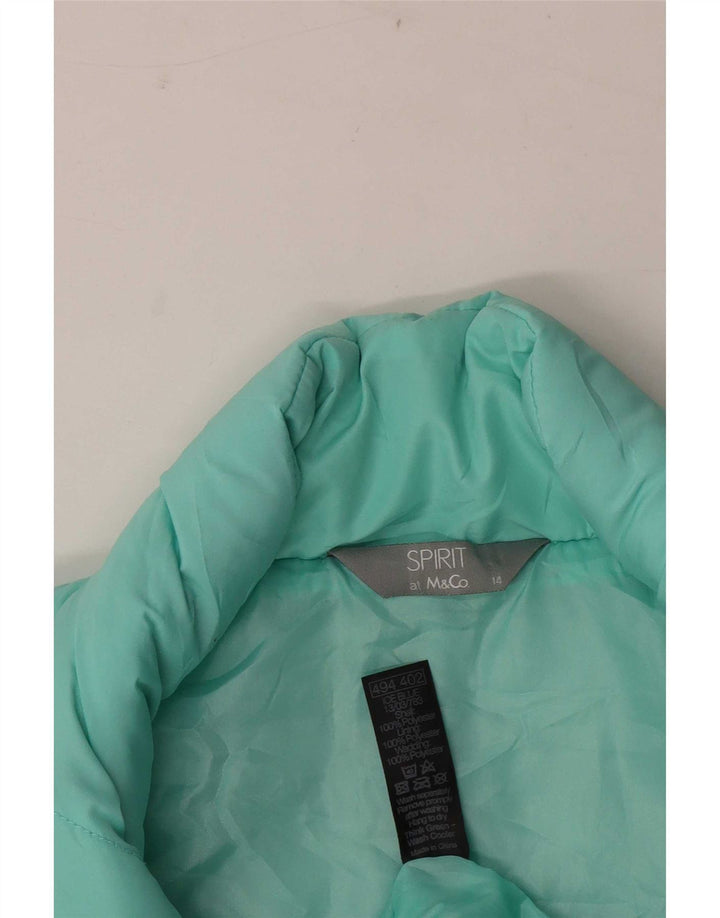 Chaleco acolchado para mujer M&Co UK 44 Grande Poliéster turquesa