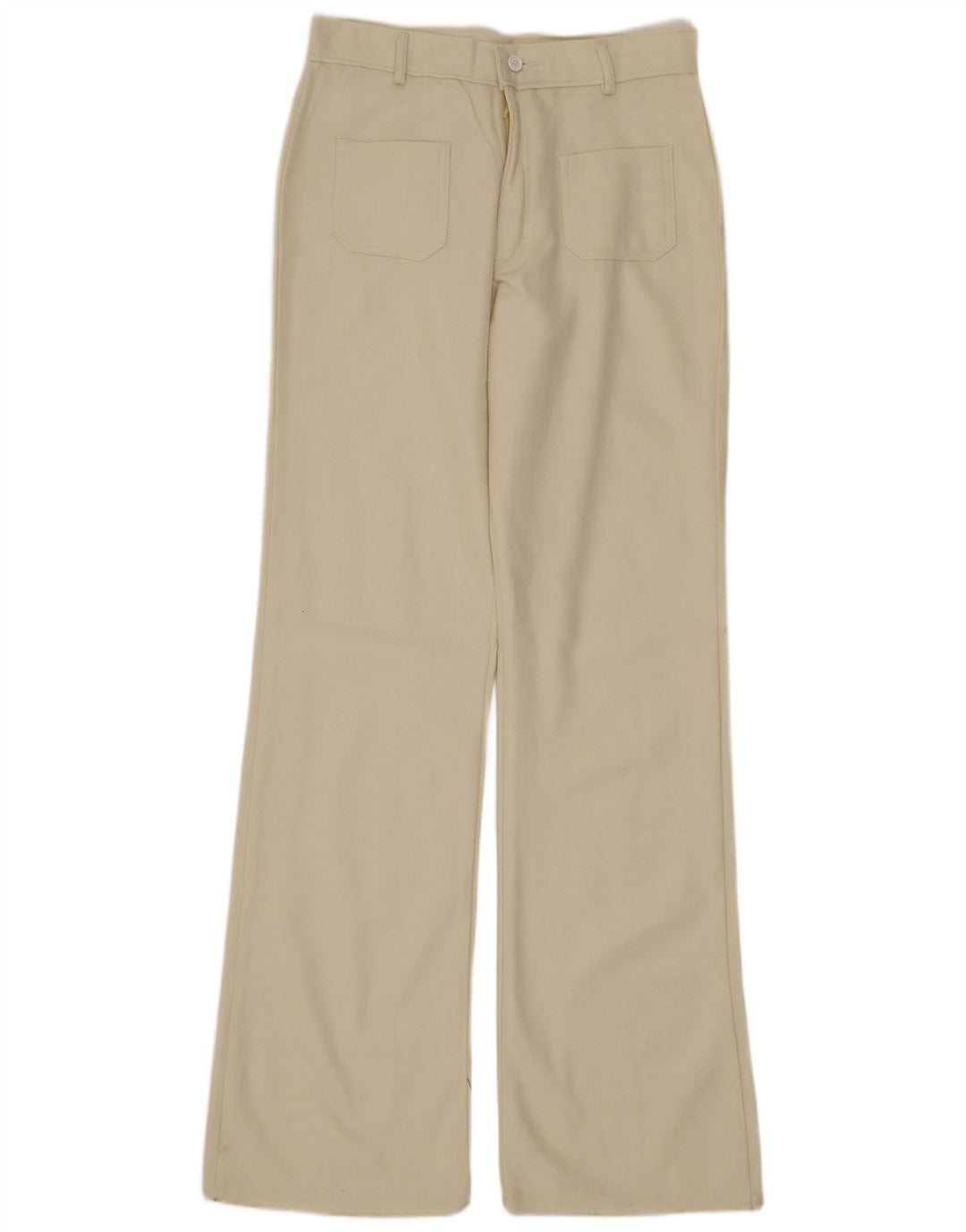 VINTAGE Pantalones casuales con corte de bota para mujer W30 L34 Beige