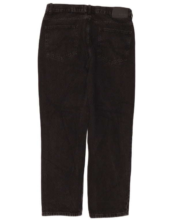 Pierre Cardin Vaqueros rectos de corte regular para hombre W36 L30 Algodón negro