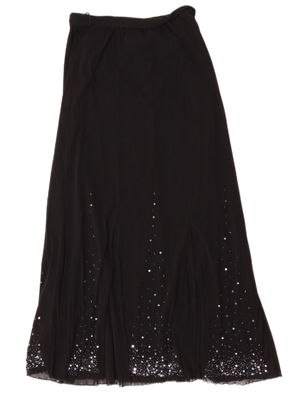 Per Una Falda larga regular para mujer UK 12 Medium W28 Poliamida negra