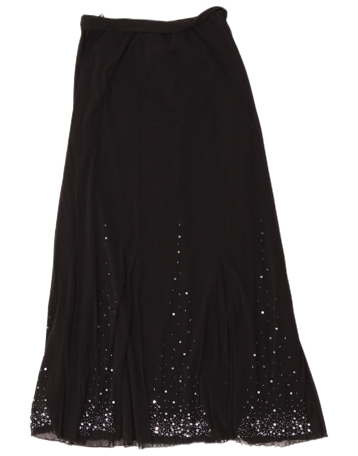 Per Una Falda larga regular para mujer UK 12 Medium W28 Poliamida negra