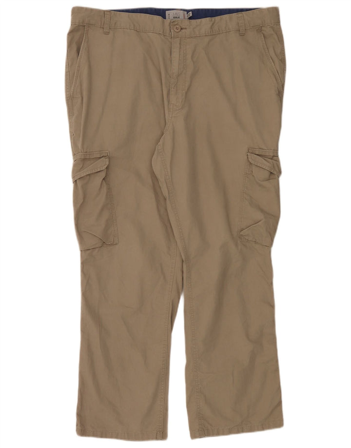 Marks & Spencer Pantalones cargo de corte regular para hombre W40 L29 Algodón beige