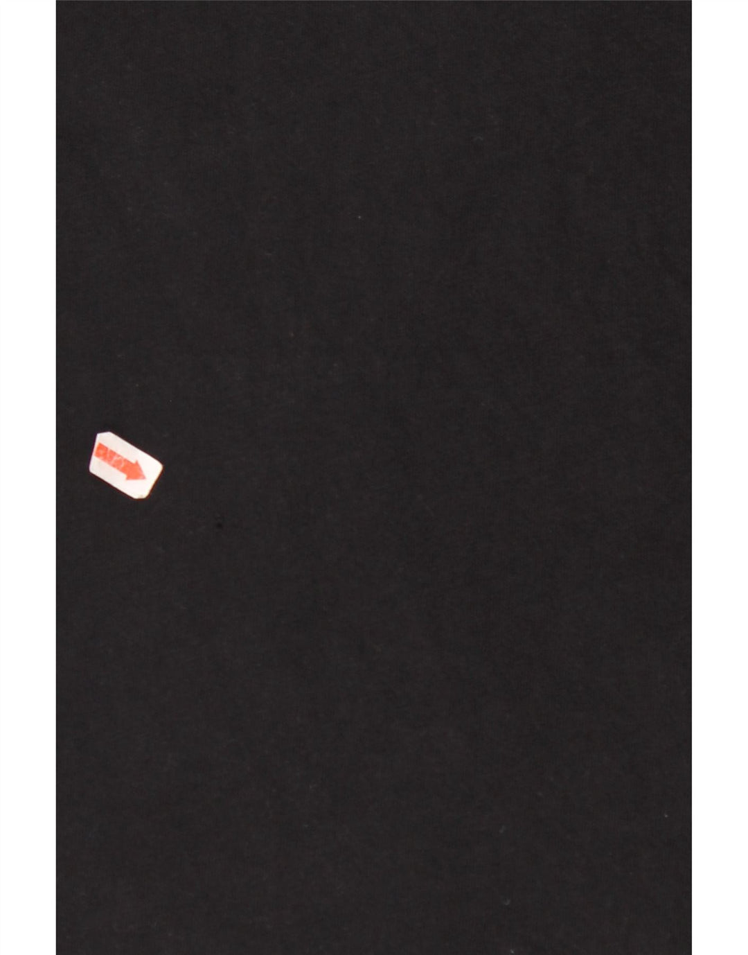 VINTAGE Chaleco gráfico para mujer Top Reino Unido 12 Algodón negro medio