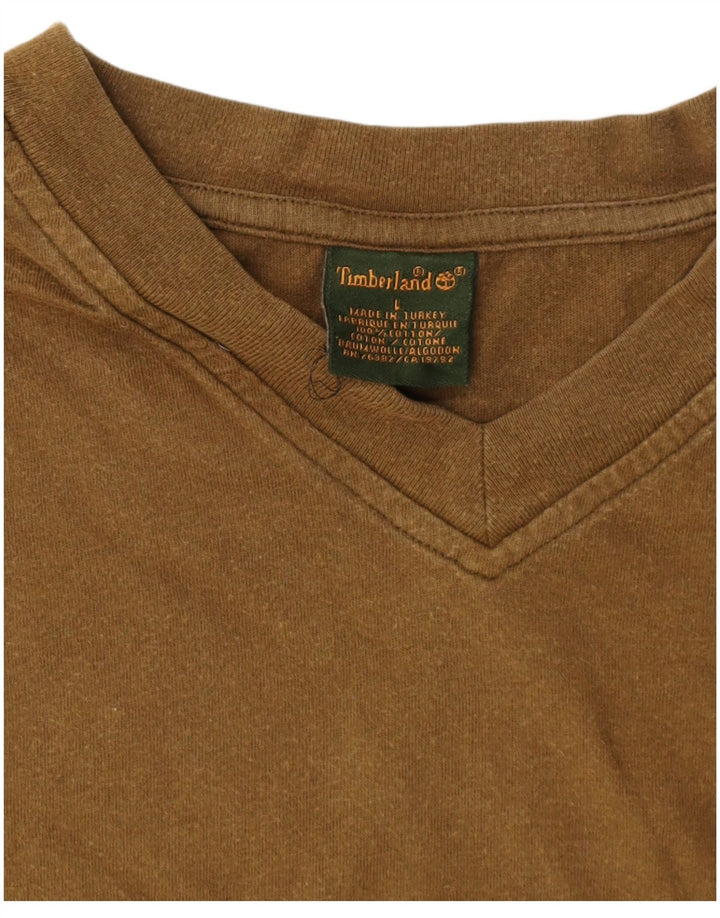 TIMBERLAND Camiseta Hombre Top Large Khaki Algodón