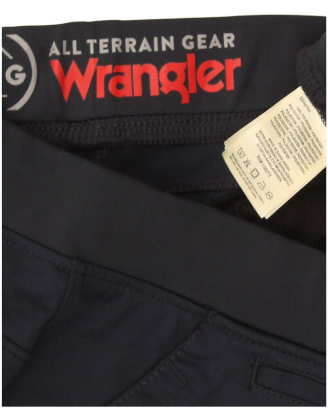 Wrangler Pantalones cortos deportivos para hombre, tamaño grande, poliéster azul marino