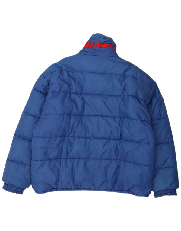 Helly Hansen Mens Padded Jacket UK 42 XL Blue Nylon