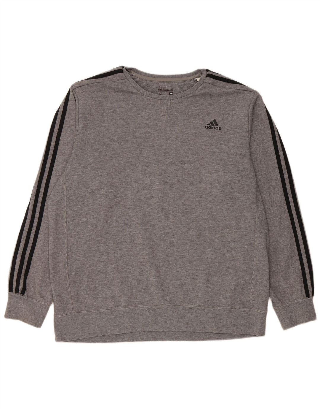 Adidas Hombre Sudadera Jumper XL Gris Poliéster Moteado