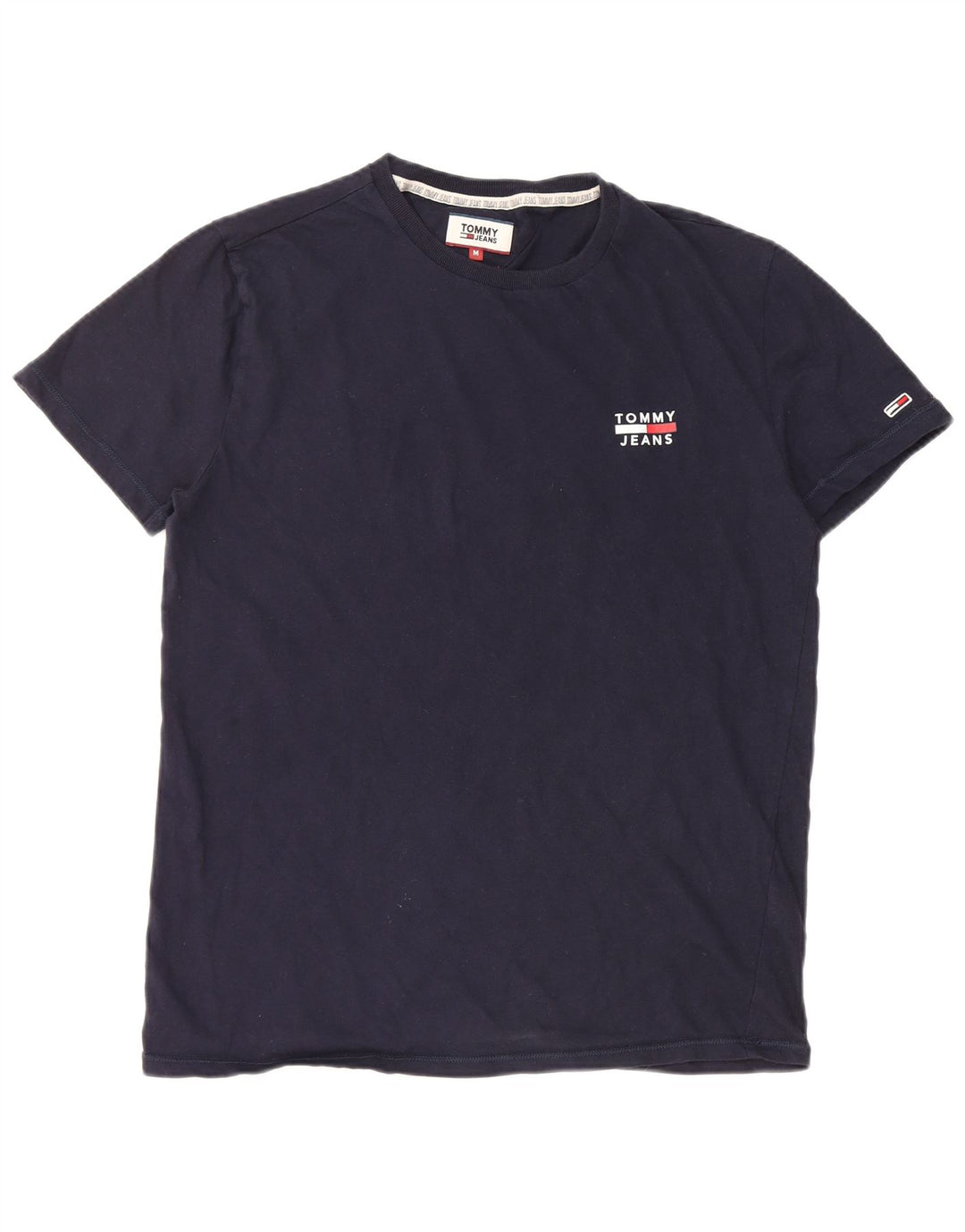 TOMMY HILFIGER Camiseta para hombre Top Medium Azul marino Algodón