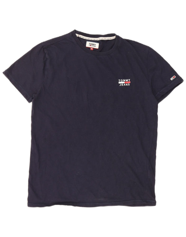 TOMMY HILFIGER Camiseta para hombre Top Medium Azul marino Algodón