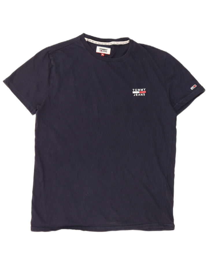 TOMMY HILFIGER Camiseta para hombre Top Medium Azul marino Algodón