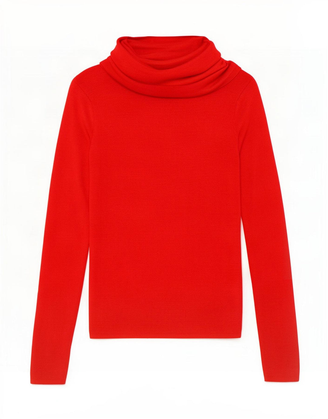 Zara - Jersey con cuello vuelto para mujer, talla 8, color rojo