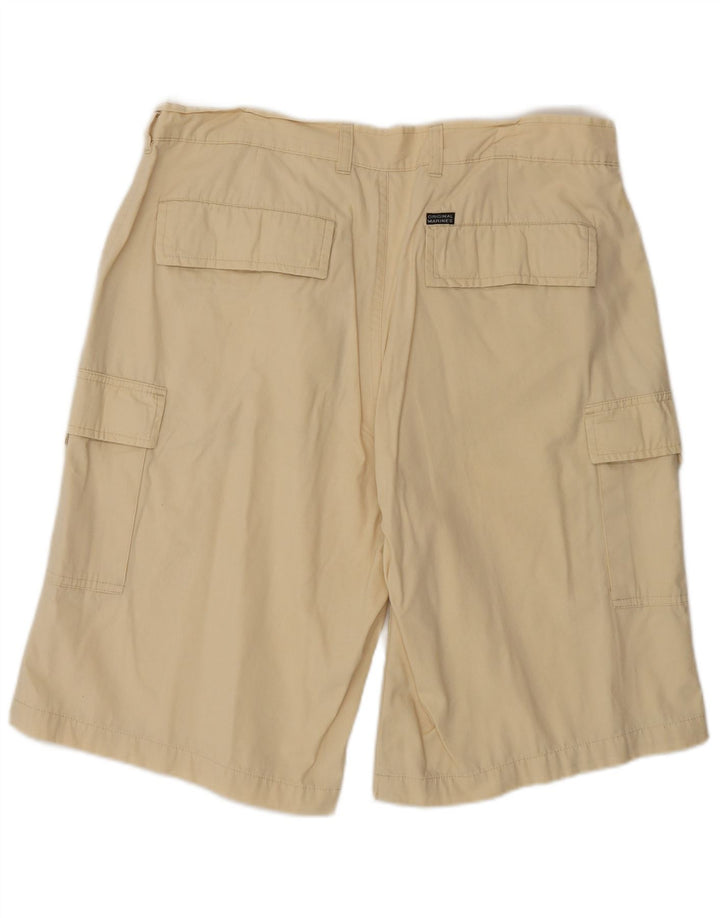 VINTAGE Pantalones cortos cargo para mujer W34 Algodón beige grande