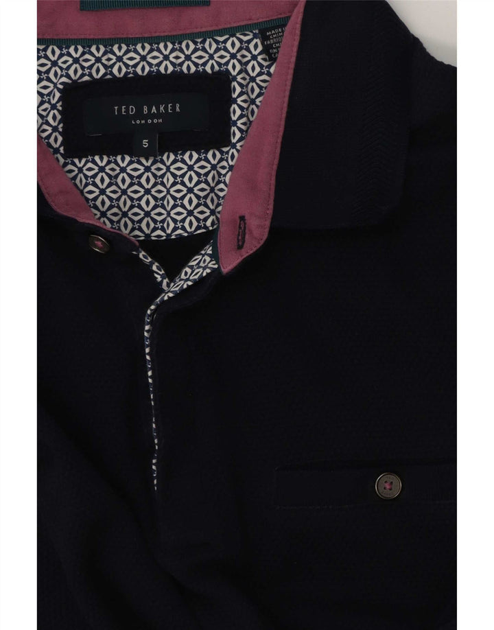 Polo Ted Baker para hombre talla 5 XL azul marino