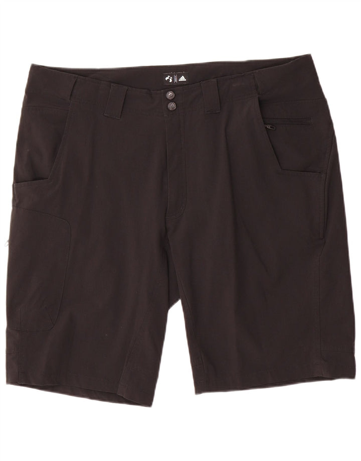 Adidas Mens Cargo Shorts W36 Grande Nylon Negro