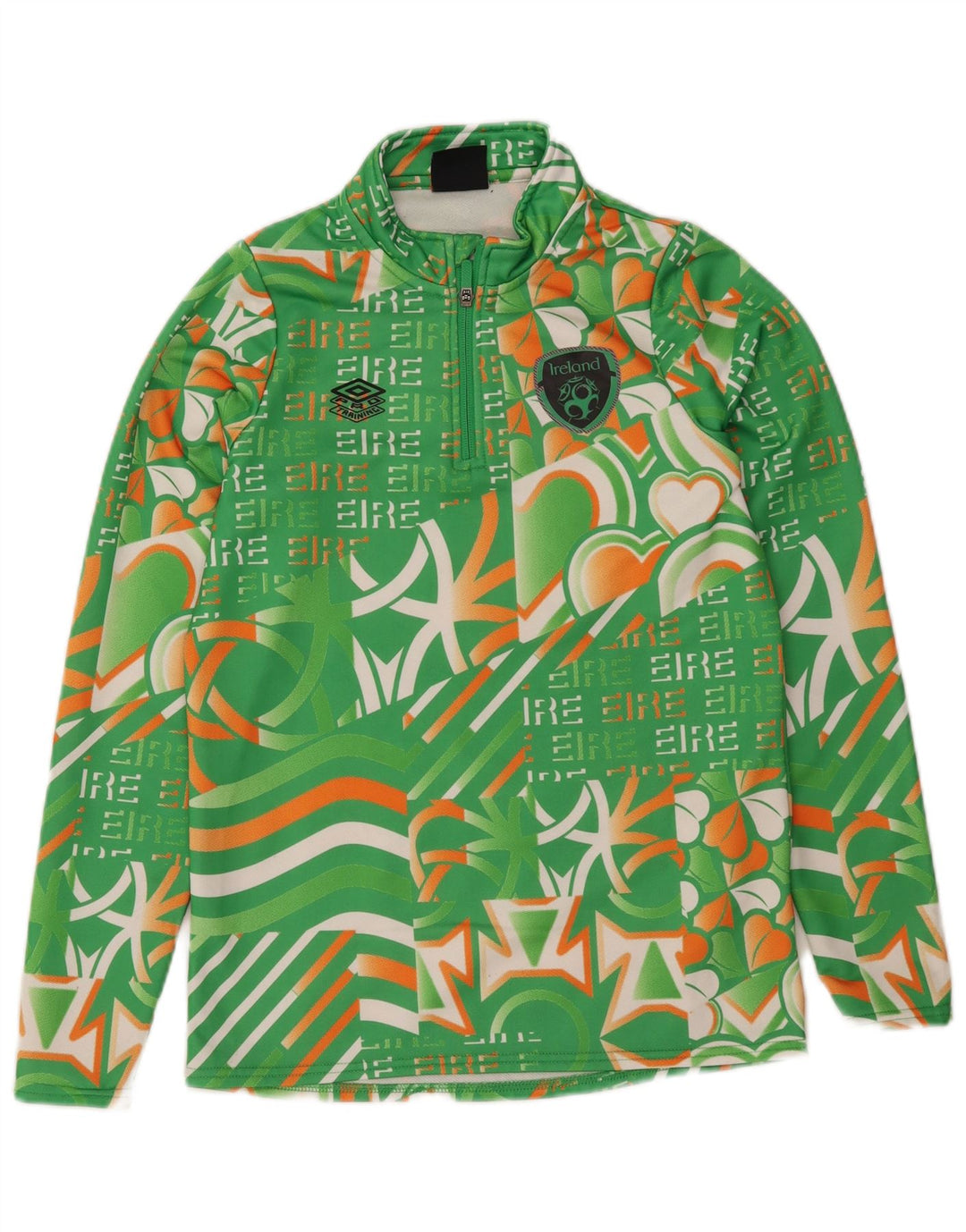 Umbro Top de chándal con estampado gráfico para niñas 11-12 años Grande Verde