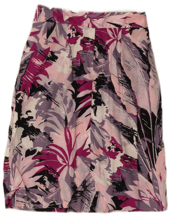 Falda lápiz vintage para mujer W25 XS multicolor floral