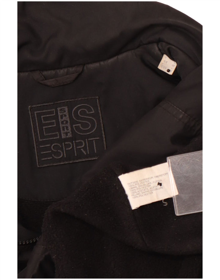 ESPRIT Chaqueta cortavientos para hombre UK 38 Mediana Negro Poliéster