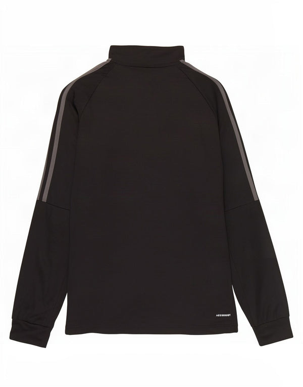 Adidas Aeroready - Chándal con cremallera y cuello para hombre, talla grande, poliéster negro