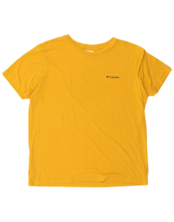 Columbia Camiseta gráfica para hombre Top XL Poliéster amarillo