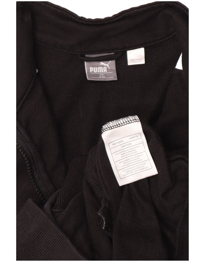Puma Chaqueta de chándal para niño, 7-8 años, pequeña, color negro, algodón