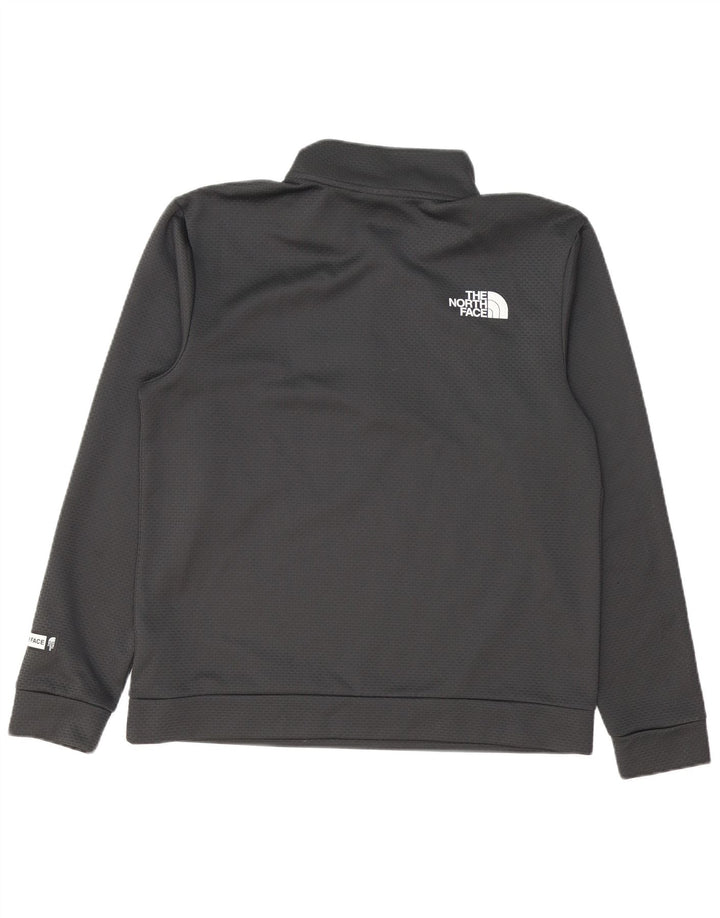 THE NORTH FACE Sudadera con cuello y cremallera para hombre Jersey Gris medio Cuadros Poliéster