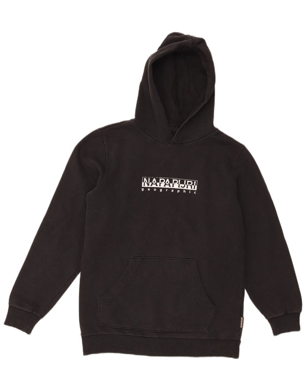 Napapijri Jersey con capucha y gráfico geográfico para niños 13-14 años Algodón negro