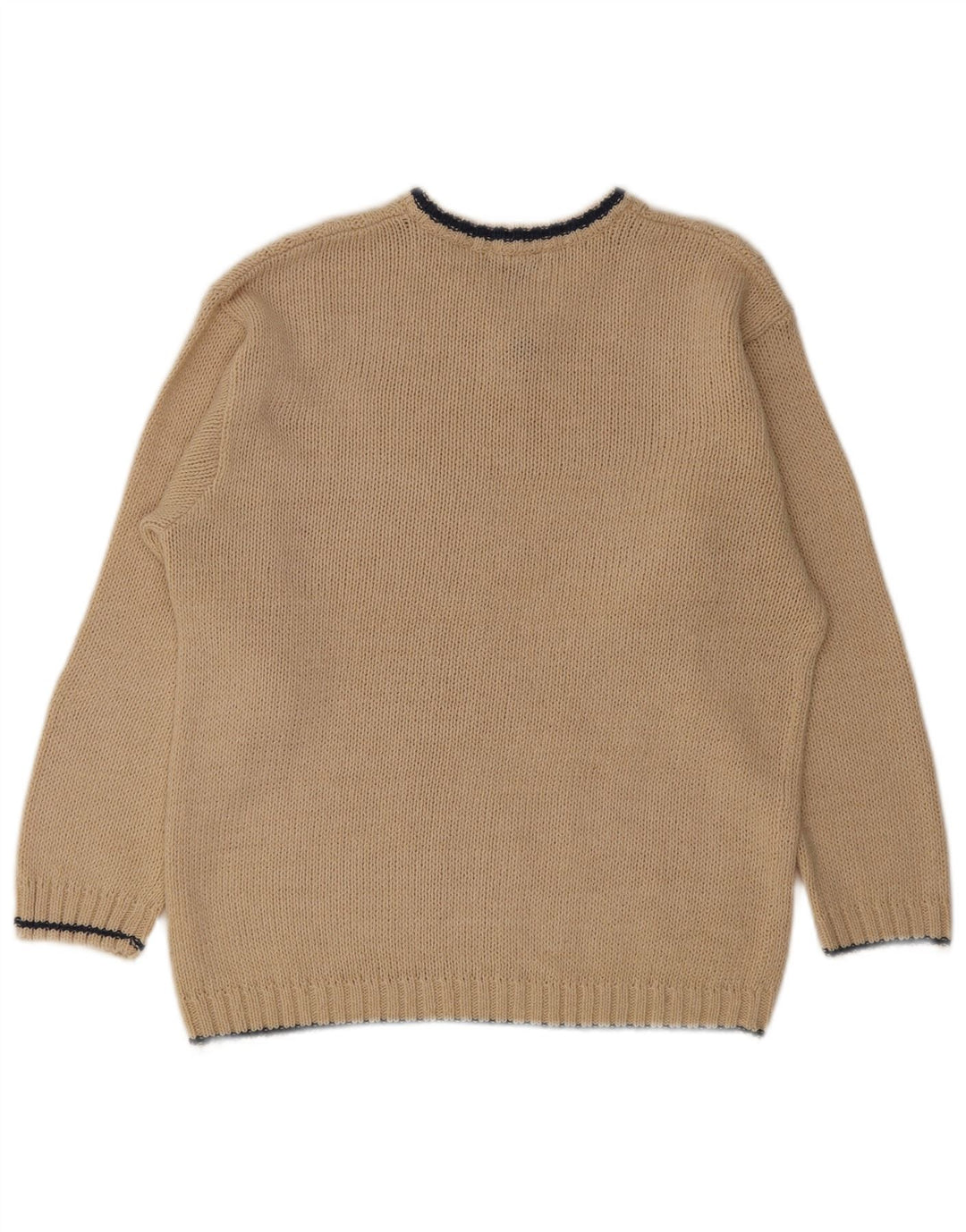 John F Gee - Jersey para hombre con cuello en V IT 48/50 medio beige poliacrílico