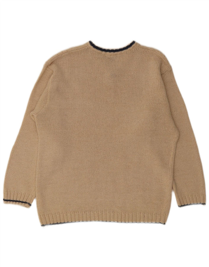 John F Gee - Jersey para hombre con cuello en V IT 48/50 medio beige poliacrílico
