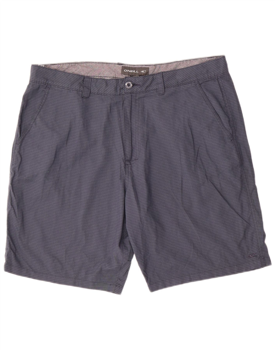 O'Neill Pantalones cortos chinos para hombre W38 XL Poliéster a rayas azul marino