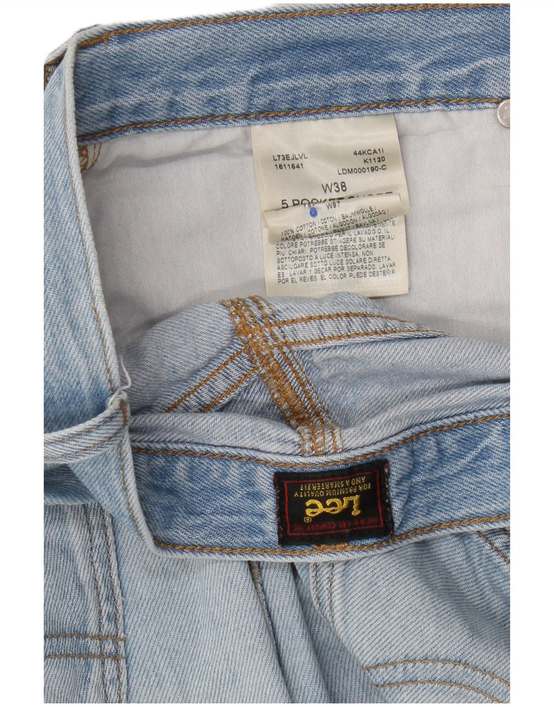 Pantalones cortos vaqueros Lee para hombre W38 XL Algodón azul