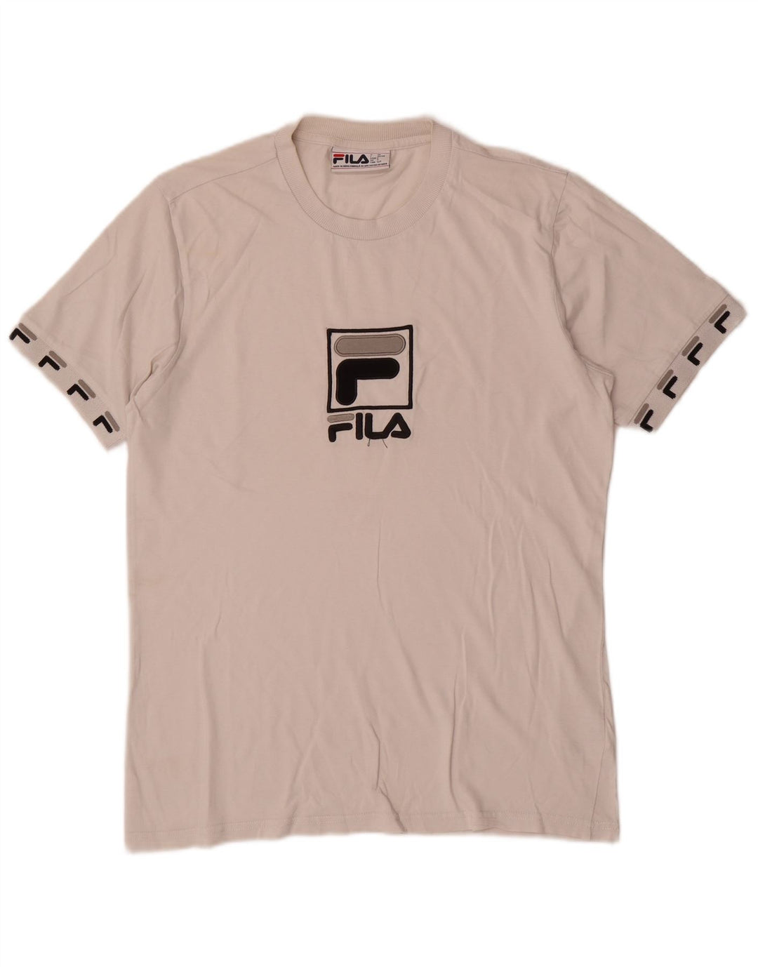 Fila Camiseta gráfica para hombre Top Small White Cotton