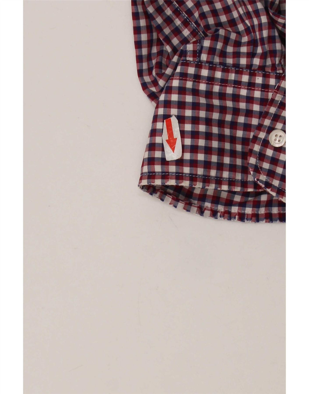 Camisa Aspesi para hombre talla 41 16 algodón a cuadros rojo grande